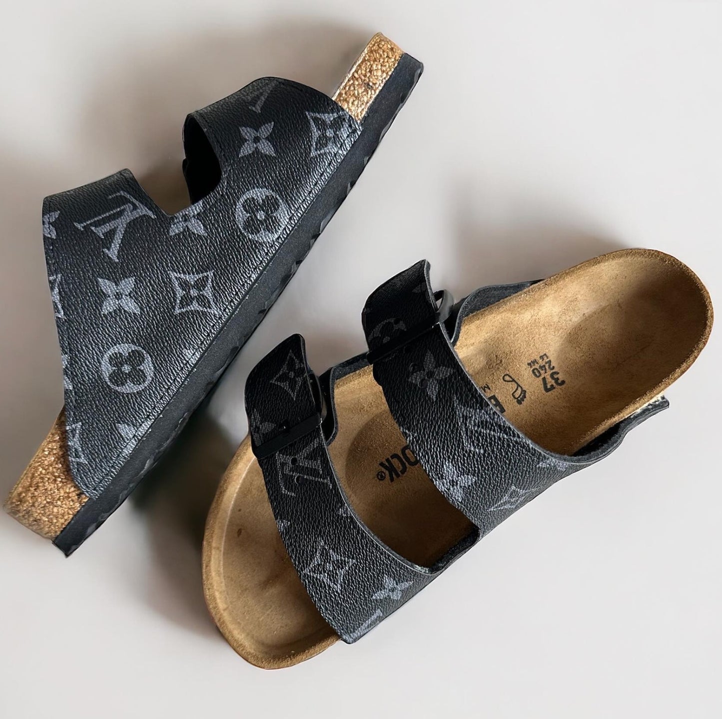 Birkenstock Louis Vuitton Black