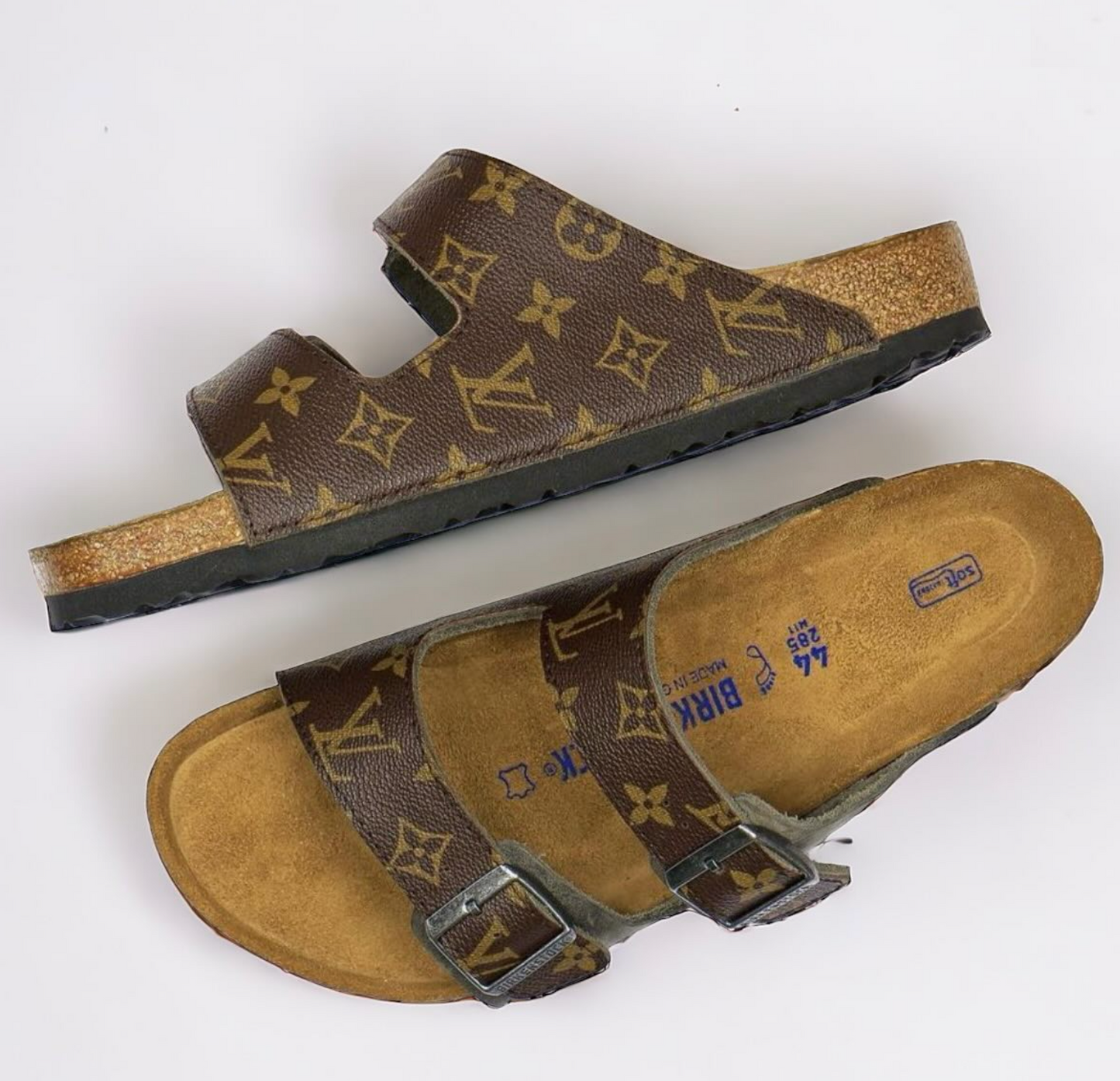 Birkenstock Louis Vuitton Brown