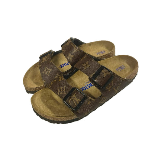 Birkenstock Louis Vuitton Brown