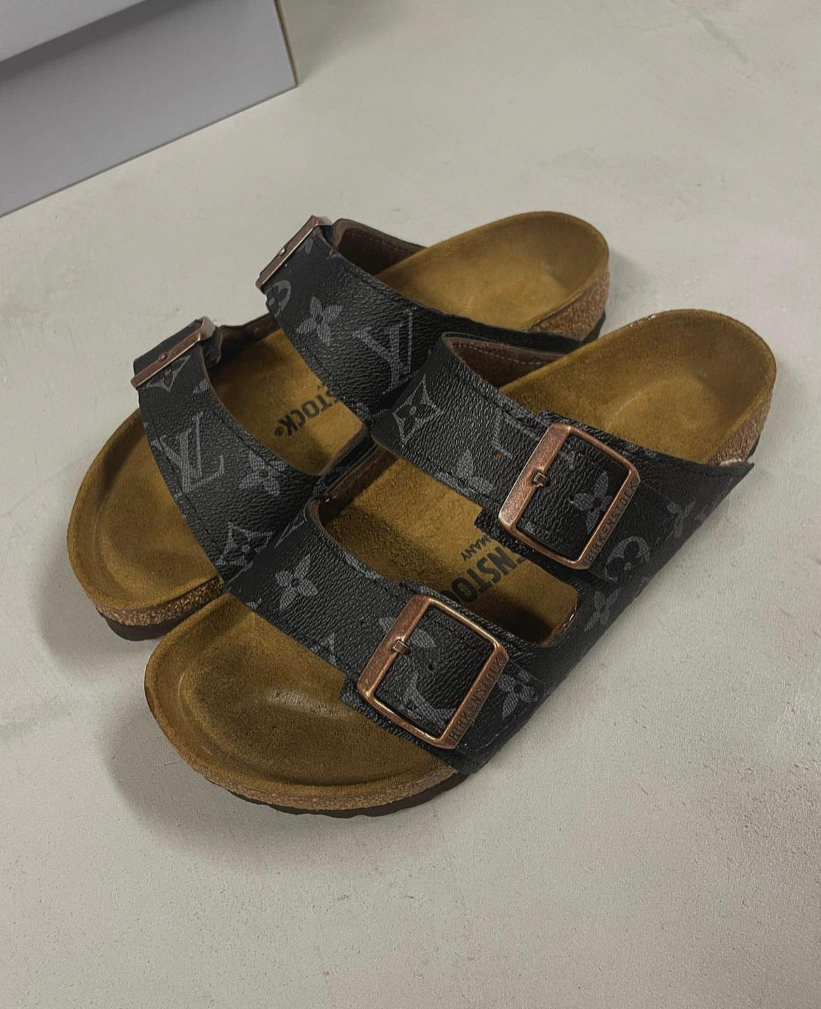 Birkenstock Louis Vuitton Black