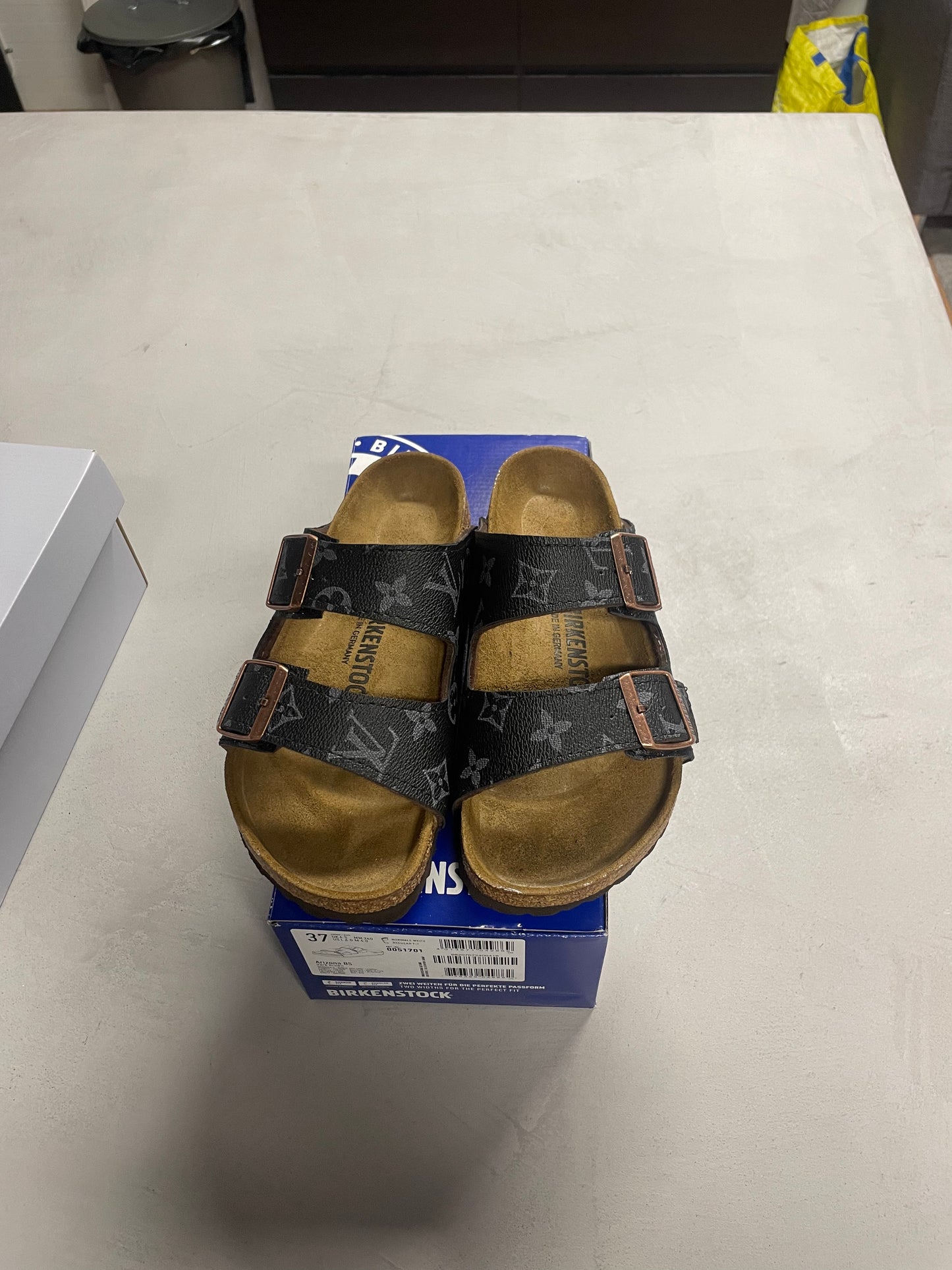 Birkenstock Louis Vuitton Black